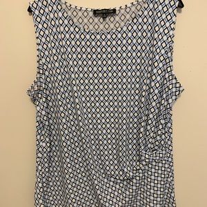 Jones NY Collection Womens Sleeveless Blouse 2X